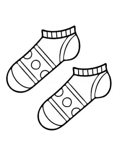 Socks coloring page 18 - Free printable