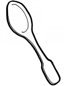 Spoon coloring page 4 - Free printable