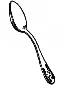 Spoon coloring page 9 - Free printable