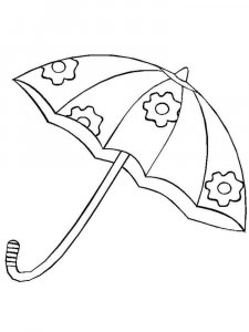 Umbrella coloring page 11 - Free printable