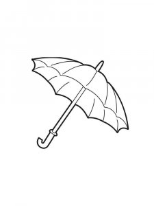 Umbrella coloring page 13 - Free printable