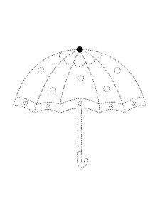 Umbrella coloring page 14 - Free printable