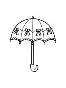 Umbrella coloring page 15 - Free printable