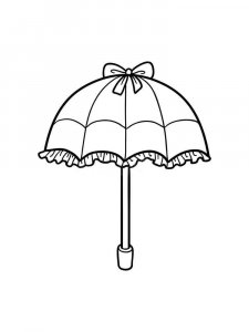 Umbrella coloring page 16 - Free printable