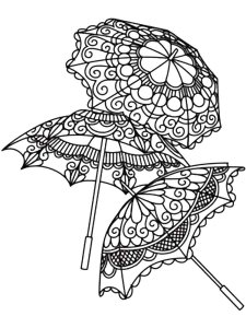 Umbrella coloring page 23 - Free printable
