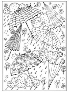 Umbrella coloring page 24 - Free printable