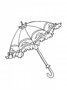 Umbrella coloring page 27 - Free printable