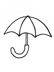 Umbrella coloring page 8 - Free printable