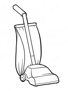 Vacuum Cleaner coloring page 1 - Free printable