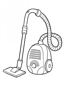 Vacuum Cleaner coloring page 3 - Free printable