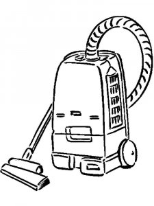 Vacuum Cleaner coloring page 4 - Free printable