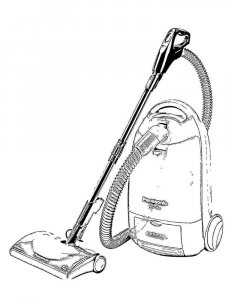 Vacuum Cleaner coloring page 5 - Free printable