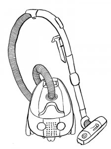 Vacuum Cleaner coloring page 8 - Free printable