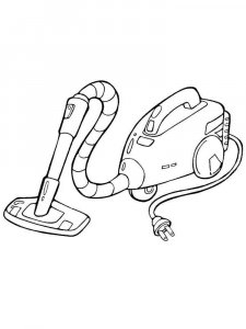 Vacuum Cleaner coloring page 9 - Free printable