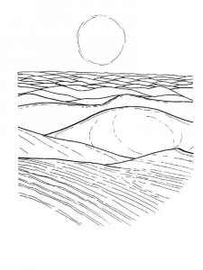 Desert coloring page 12 - Free printable