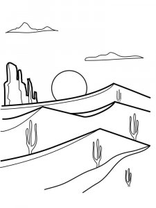Desert coloring page 16 - Free printable