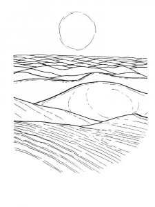 Desert coloring page 19 - Free printable