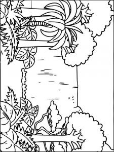Jungle coloring page 11 - Free printable