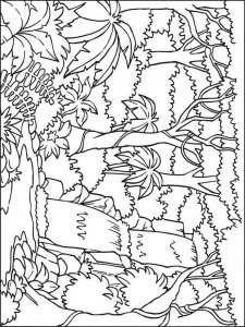 Jungle coloring page 2 - Free printable