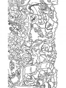 Jungle coloring page 3 - Free printable