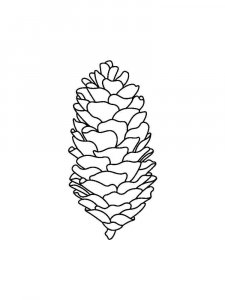 Pine Cone coloring page 17 - Free printable