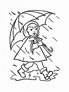 Rain coloring page 20 - Free printable