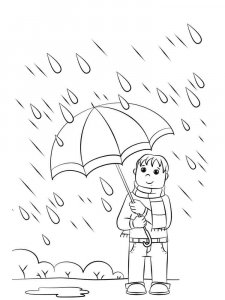 Rain coloring page 23 - Free printable