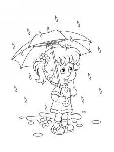 Rain coloring page 26 - Free printable