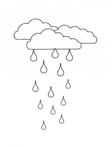 Rain coloring page 34 - Free printable