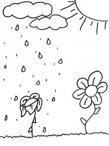 Rain coloring page 35 - Free printable