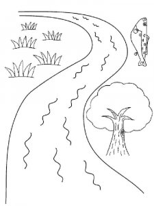 River coloring page 10 - Free printable