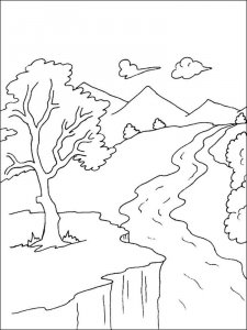 River coloring page 6 - Free printable