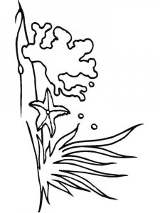 Seaweed coloring page 5 - Free printable
