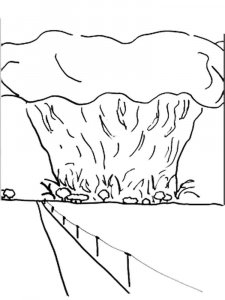Tornado coloring page 12 - Free printable