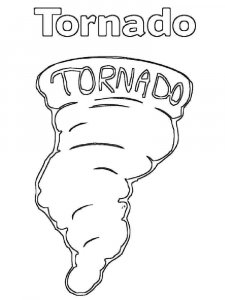 Tornado coloring page 6 - Free printable