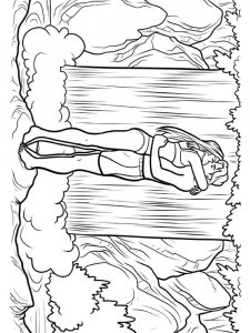 Waterfall coloring page 18 - Free printable