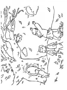Autumn coloring page 10 - Free printable