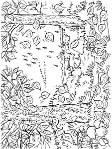 Autumn coloring page 13 - Free printable
