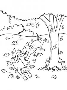 Autumn coloring page 25 - Free printable