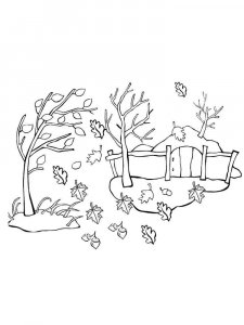 Autumn coloring page 26 - Free printable