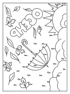 Autumn coloring page 27 - Free printable