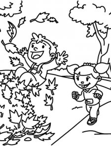 Autumn coloring page 6 - Free printable