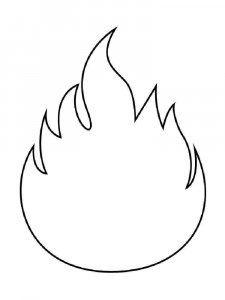 Fire coloring page 11 - Free printable