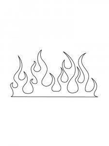 Fire coloring page 13 - Free printable