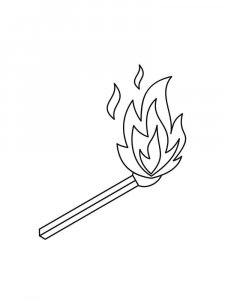 Fire coloring page 16 - Free printable