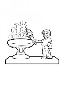 Fire coloring page 17 - Free printable