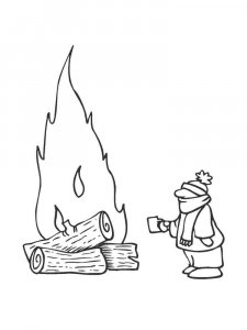 Fire coloring page 20 - Free printable