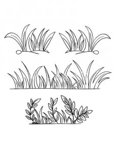 Grass coloring page 10 - Free printable