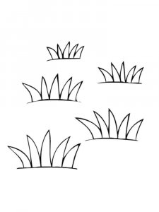 Grass coloring page 18 - Free printable