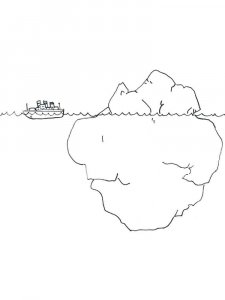 Iceberg coloring page 6 - Free printable